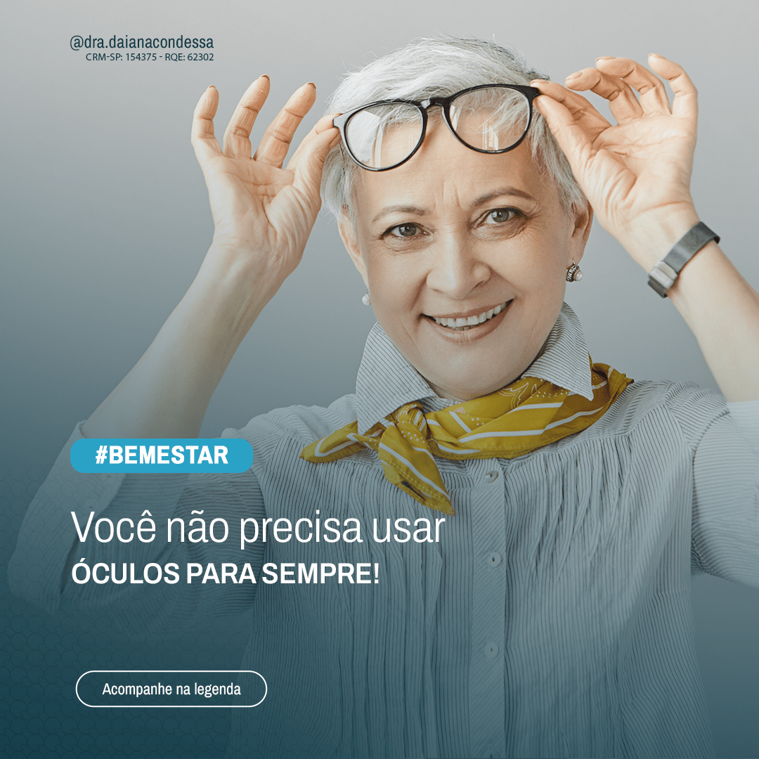 Você não precisa usar óculos para sempre